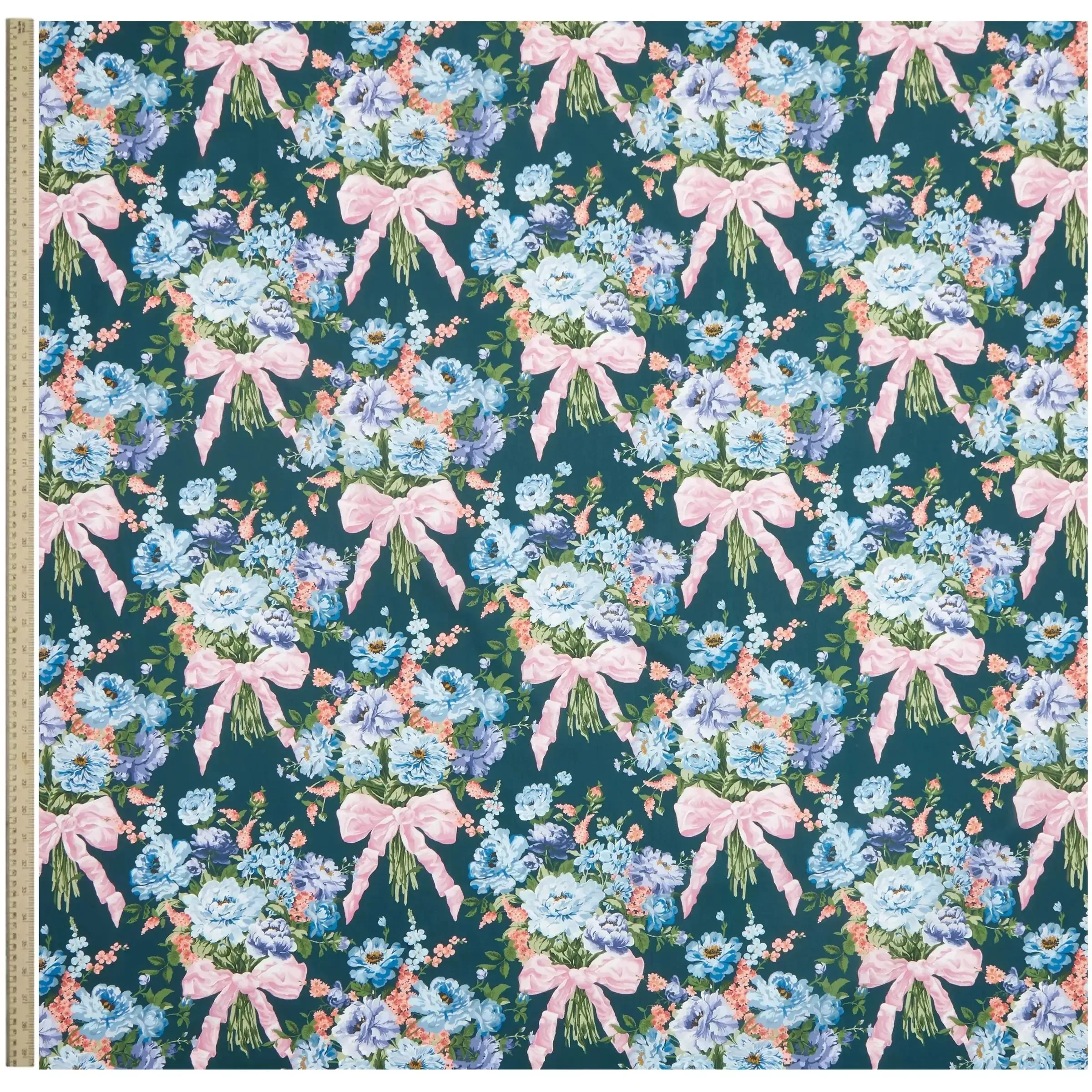 Tana Lawn - Bow Bouquet Peacock - Image 4