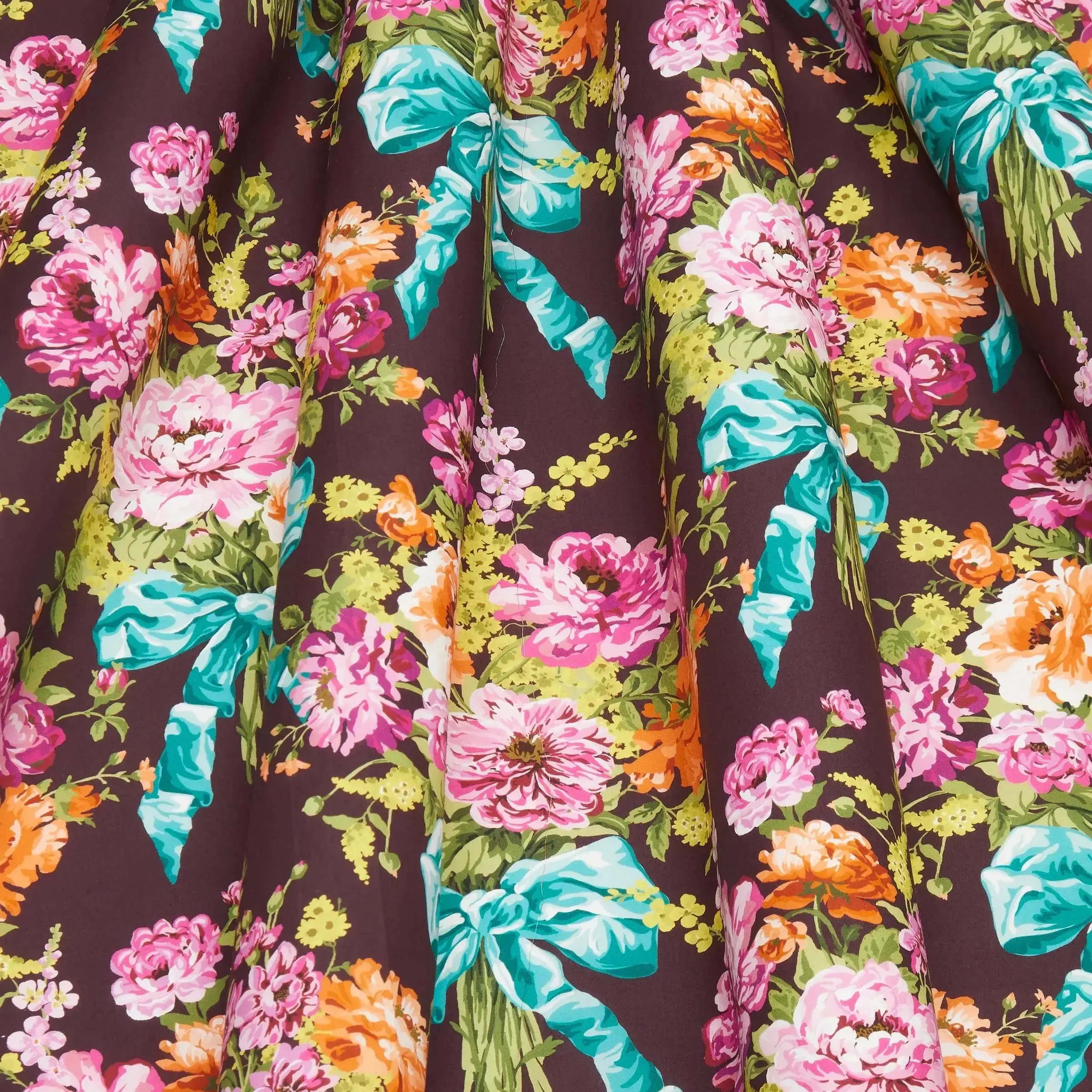 Tana Lawn - Bow Bouquet Burgundy - Image 2