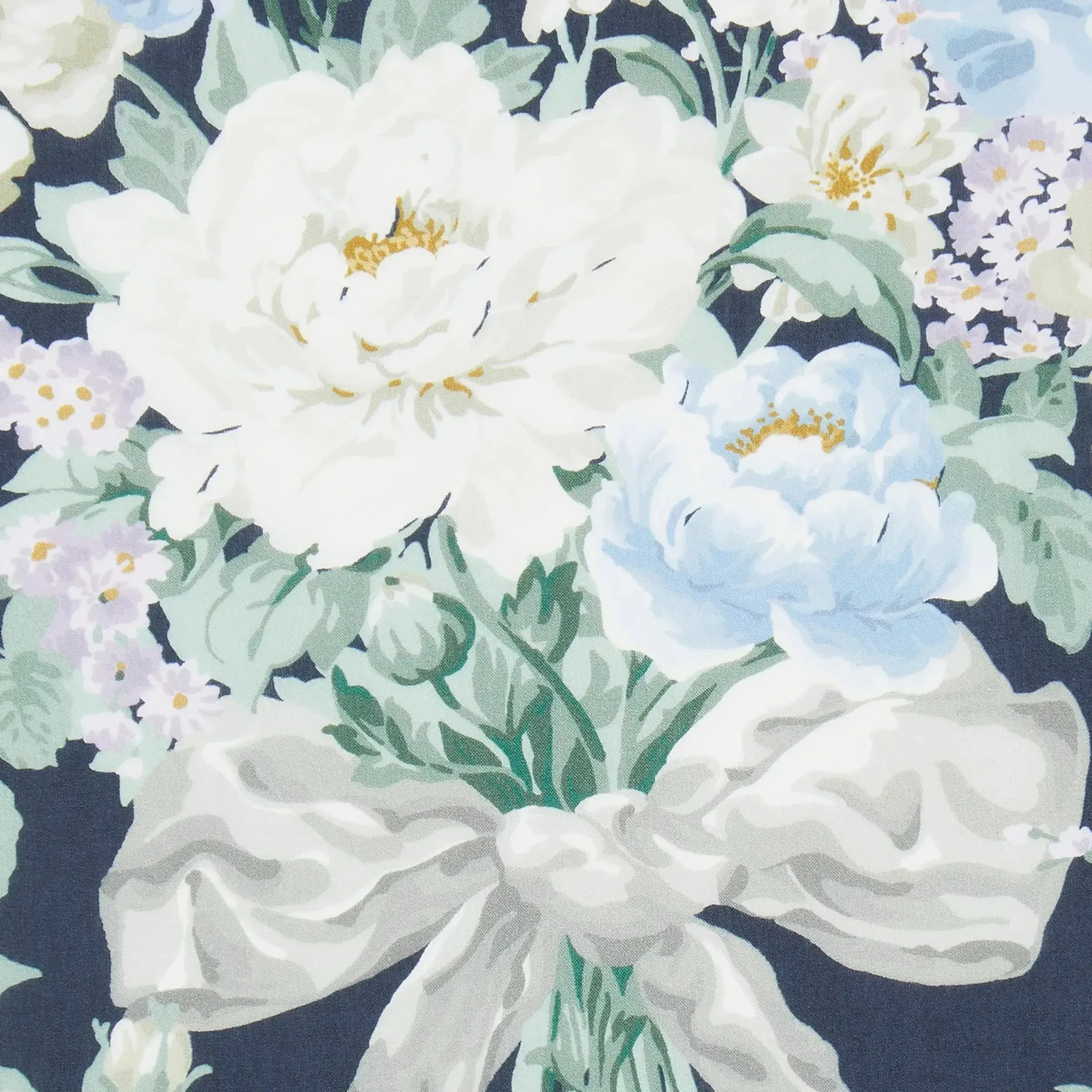 Tana Lawn - Bow Bouquet Navy
