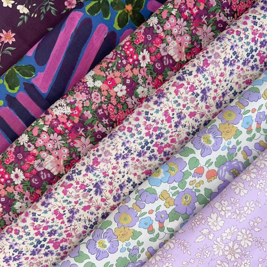Tana Lawn Color Bundle - Purple (6 pieces) - Image 3