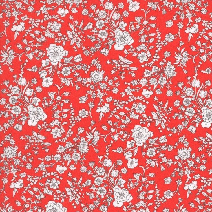 Tana Lawn - Summer Blooms Red