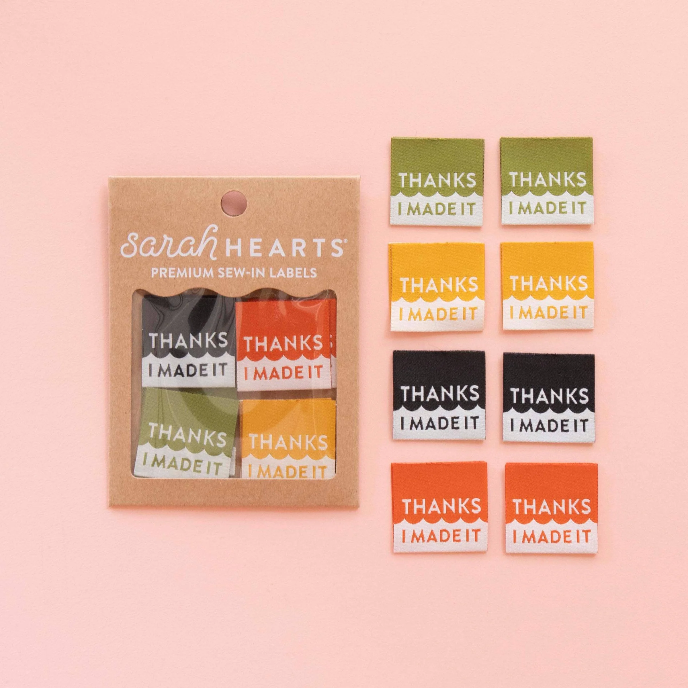 Thanks I Made It Multipack Woven Sewing Labels - Image 2