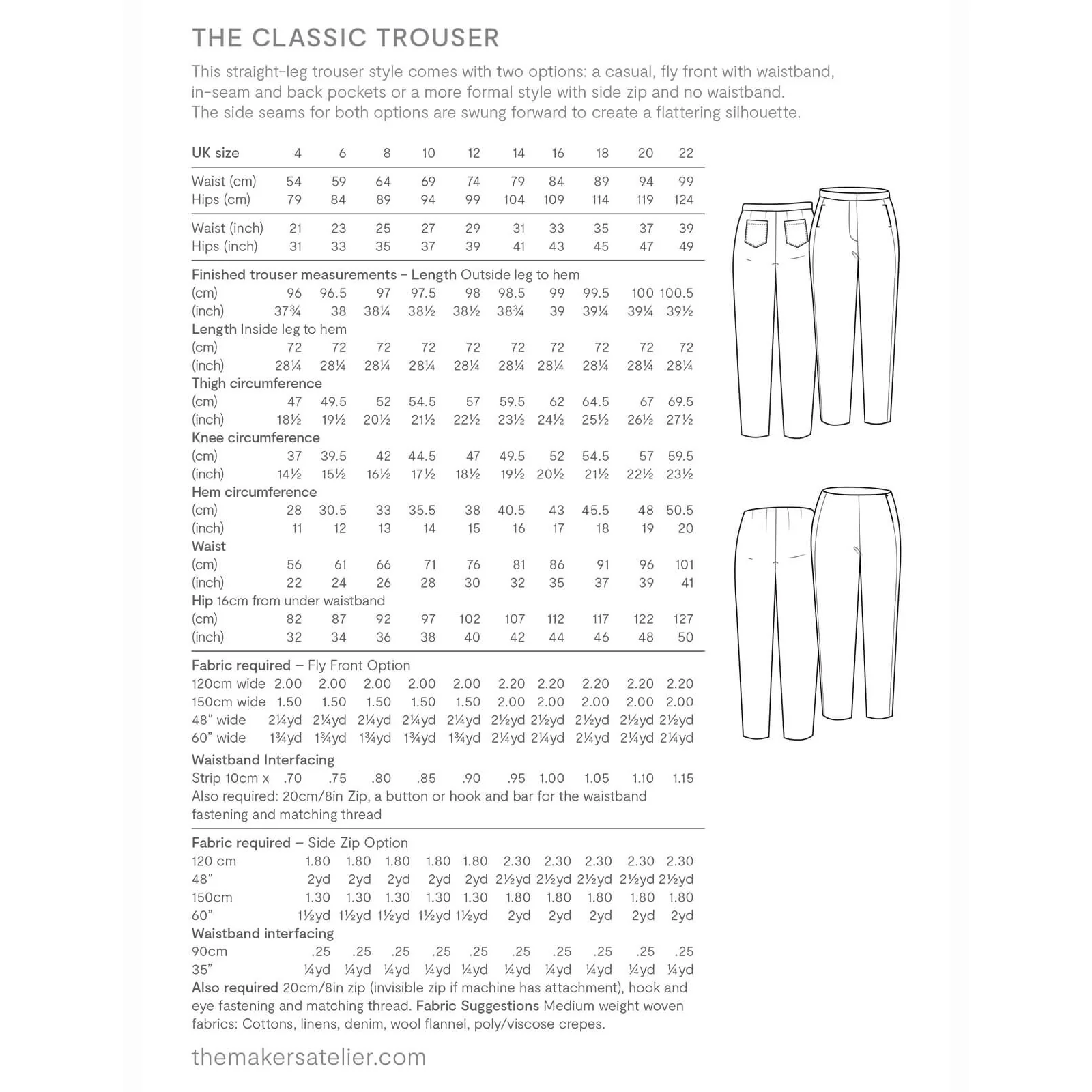 The Classic Trouser Pattern - PDF DOWNLOAD - Image 9