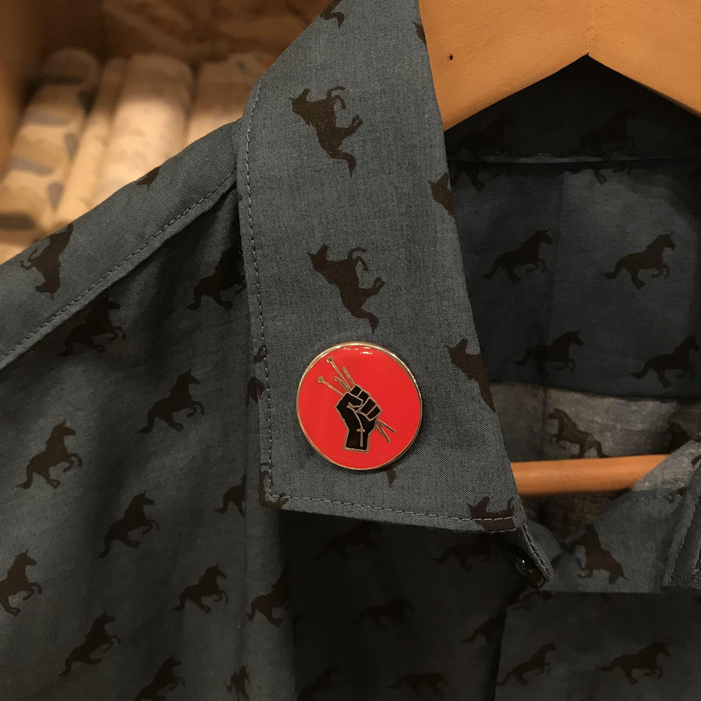 Enamel Pin - The Resistance is Handmade - Image 3
