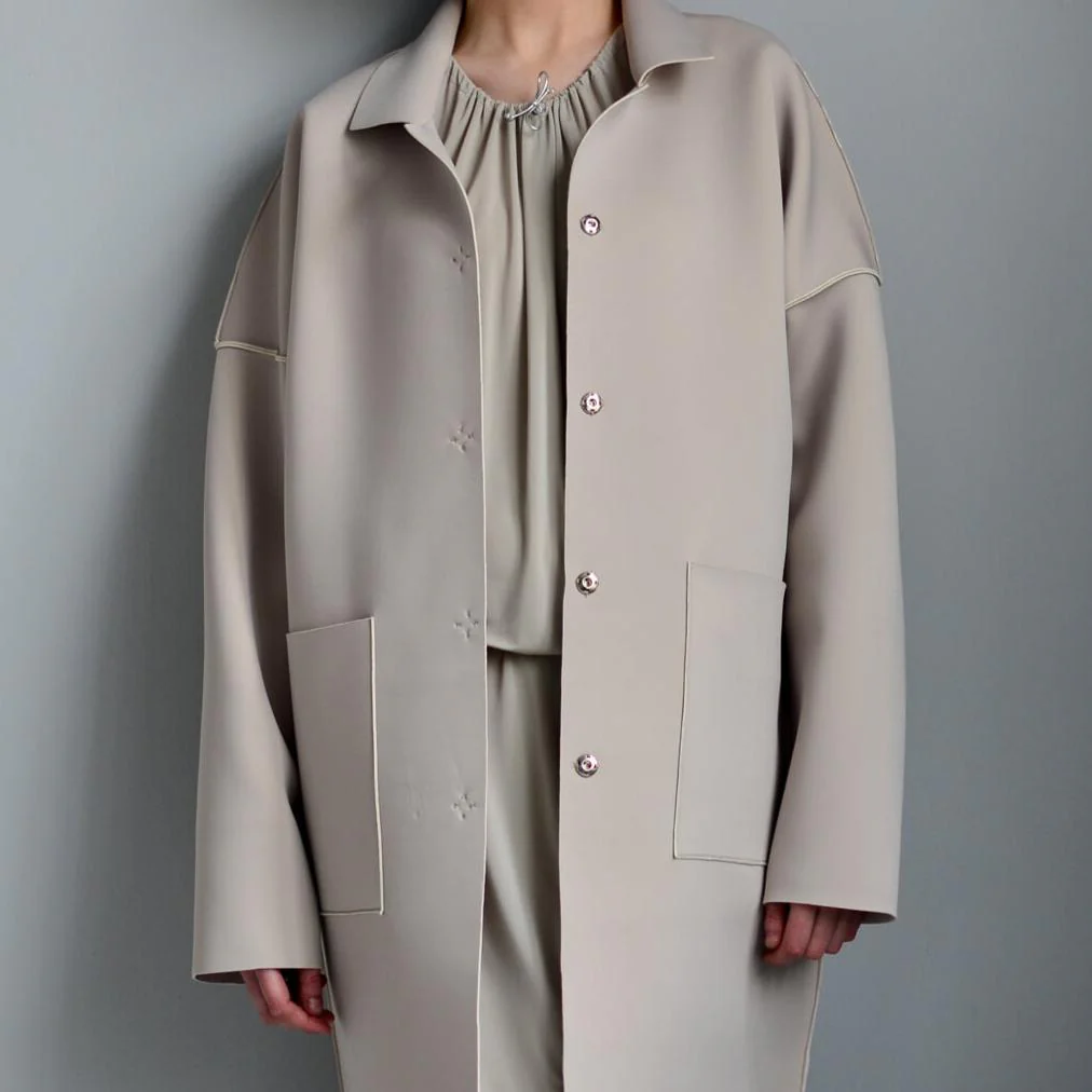 The Unlined Raw-Edged Coat Pattern - PDF DOWNLOAD - Image 2