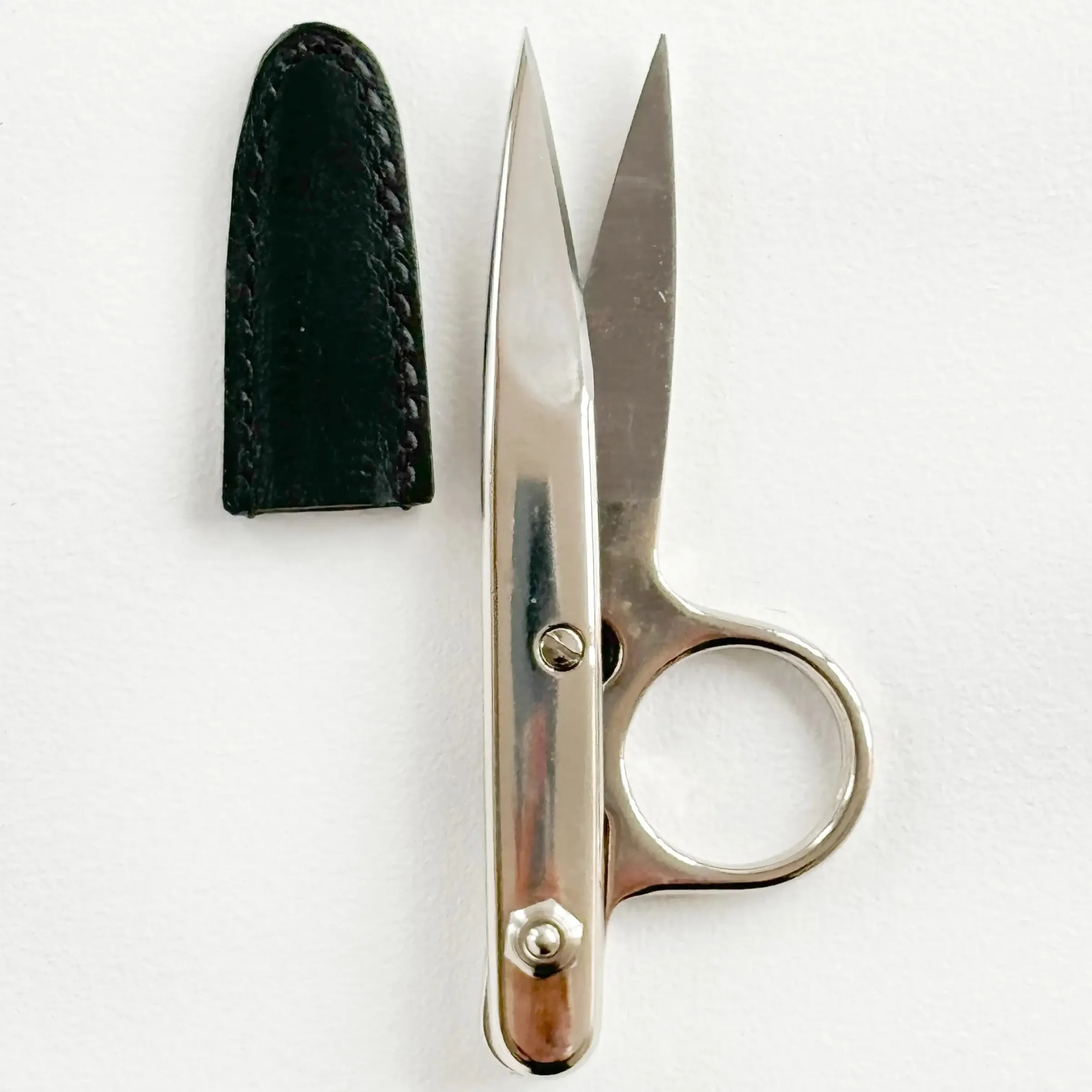 Thread Clips - Black Leather Cover
