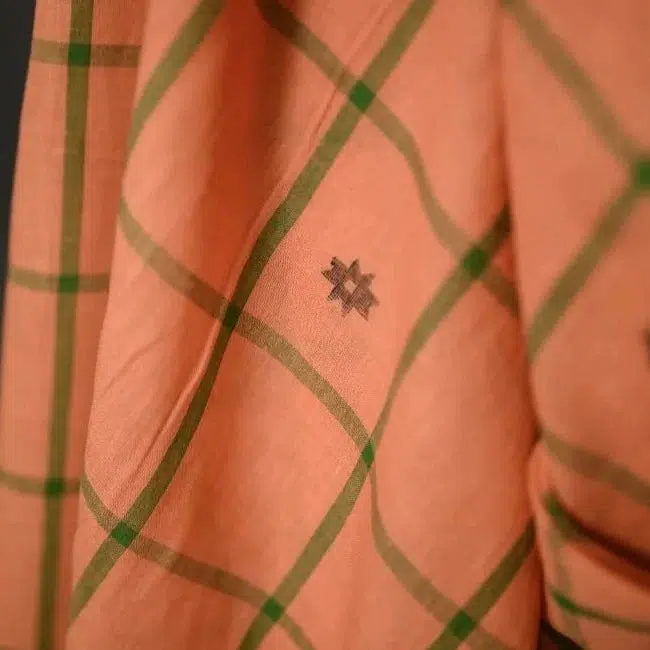 Tilly Check Jamdani Indian Cotton - Image 4