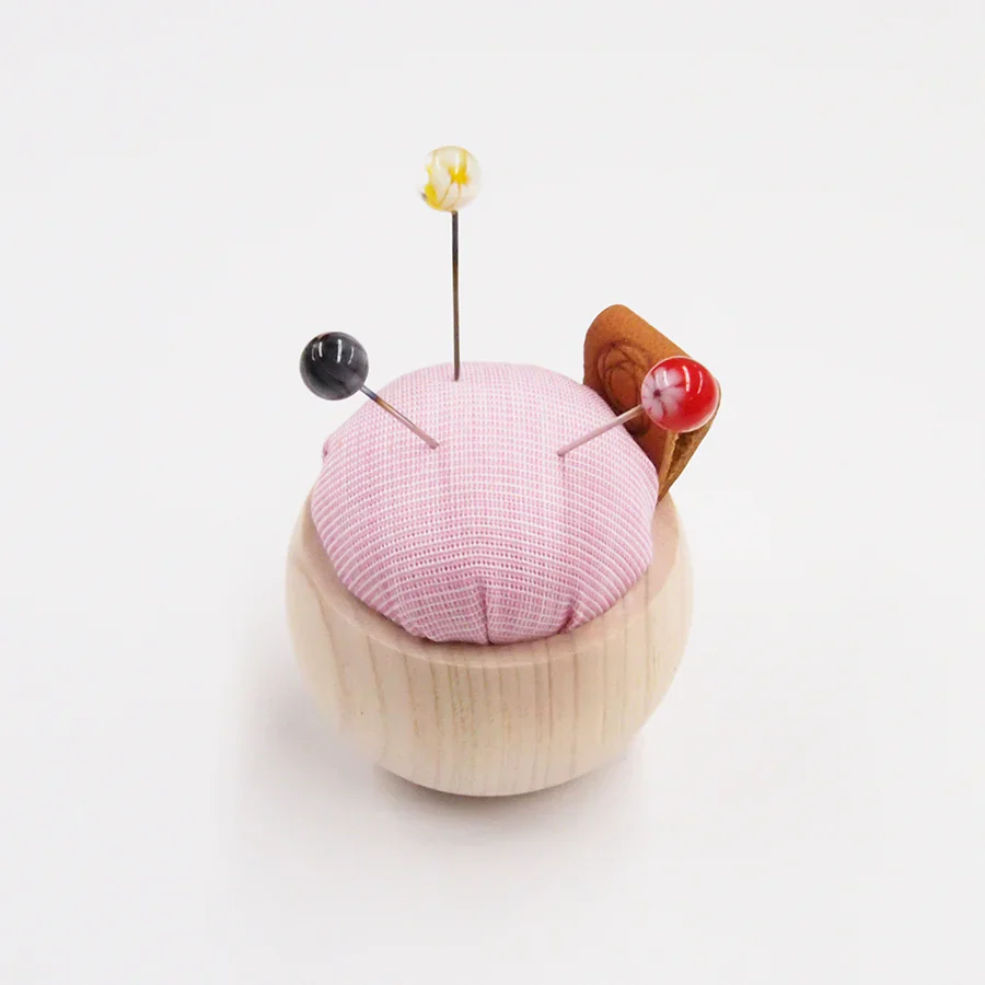 Tombo-dama Sewing Pins & Cypress Pincushion Necklace Set - Image 5