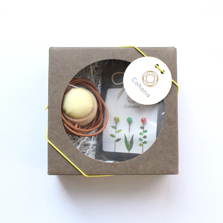 Tombo-dama Sewing Pins & Cypress Pincushion Necklace Set - Image 8