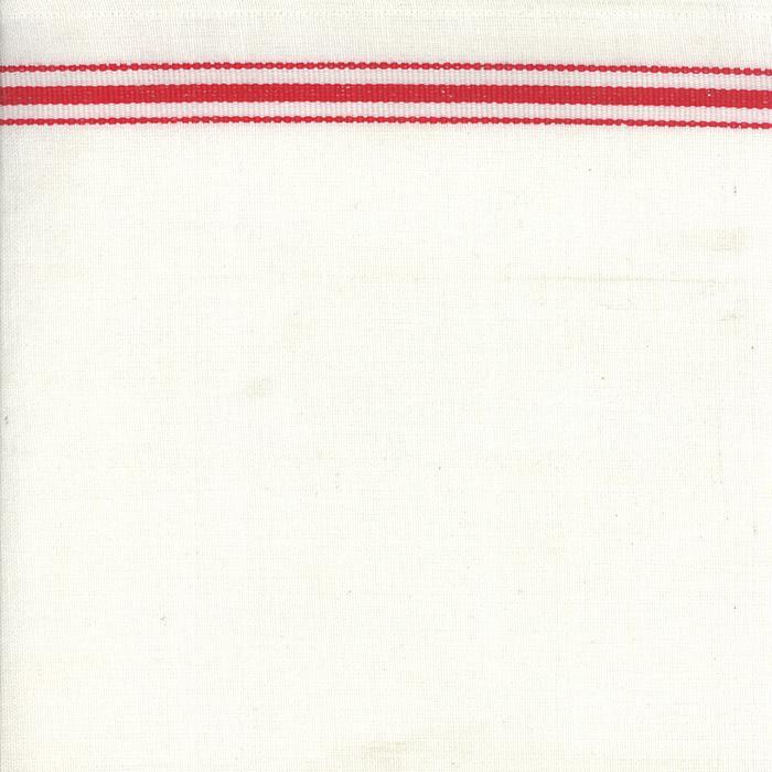 White and Red Toweling