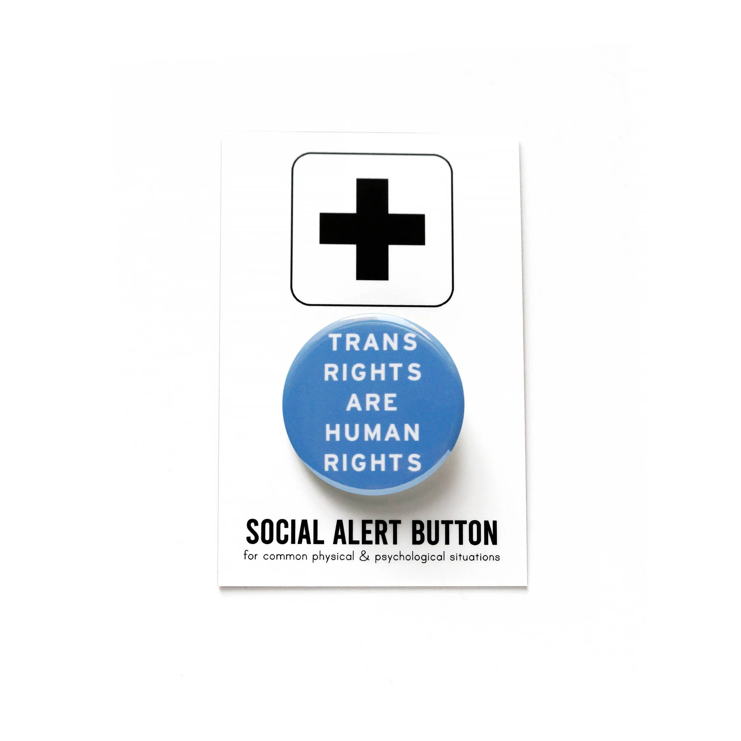 Trans Rights : Blue Button