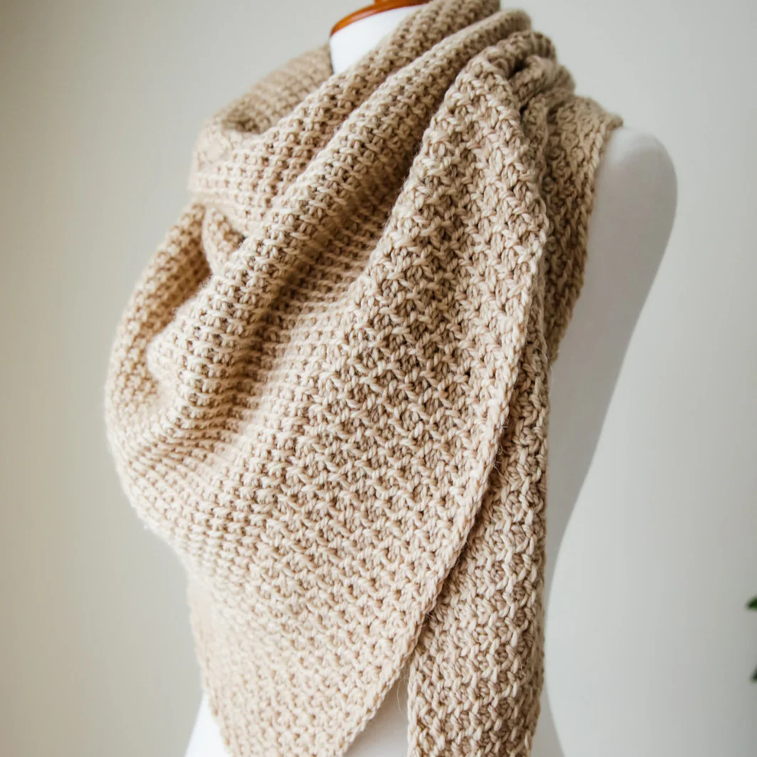 Tunisian Crochet Wrap - 2 sessions
