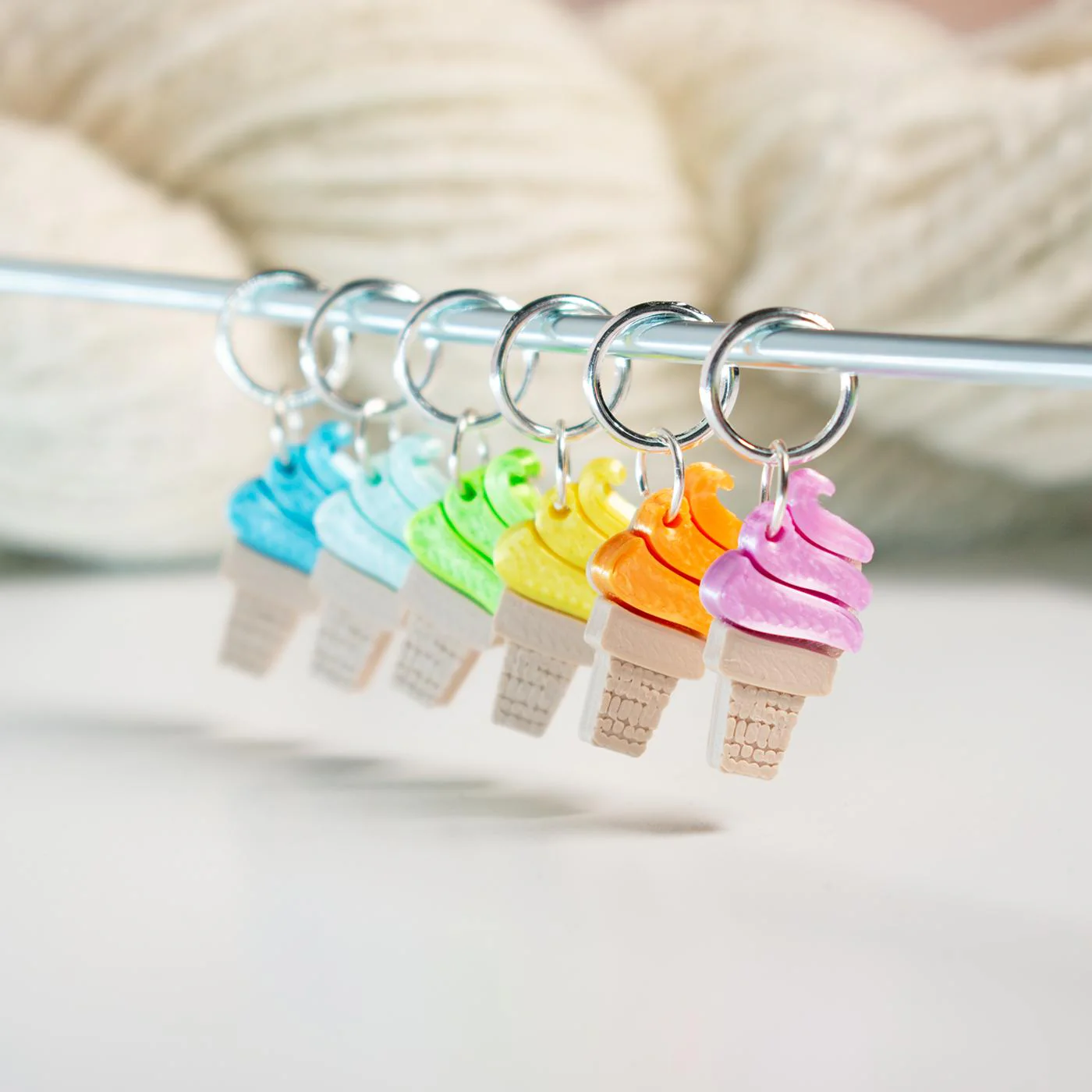 Twisty Freeze Stitch Marker Set