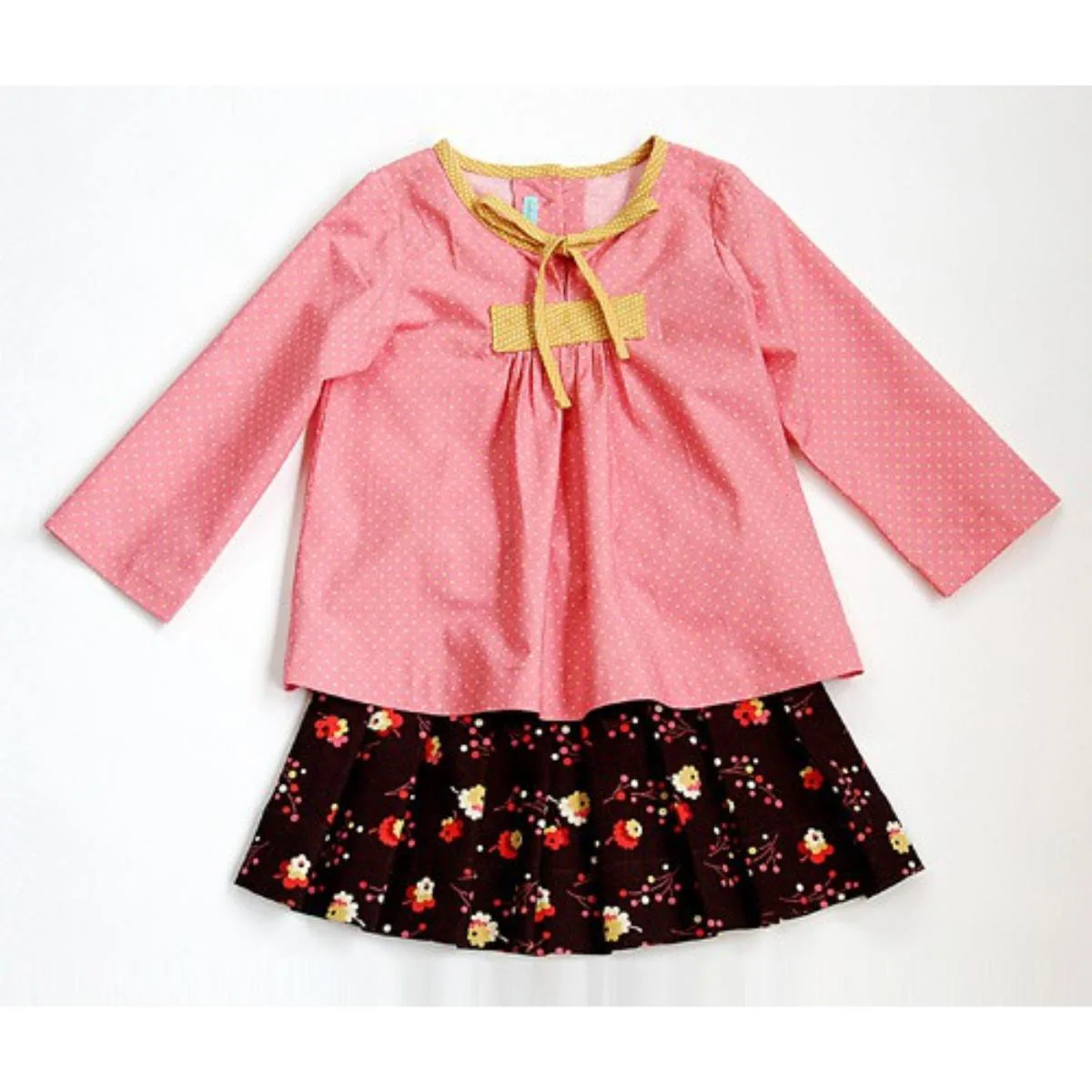 Two Plus Two Blouse & Pleated Skirt Pattern - PDF DOWNLOAD - Image 2