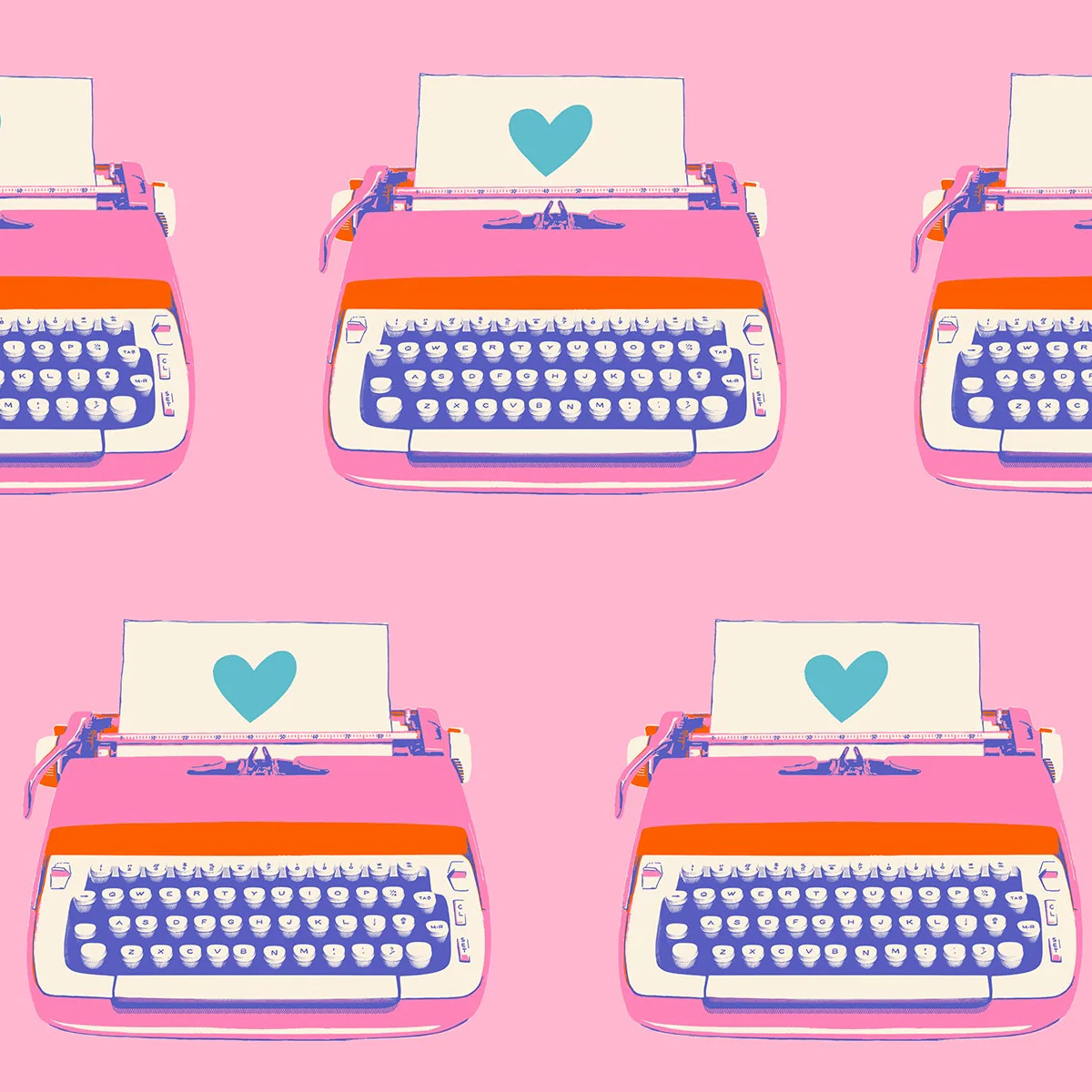 Typewriters Posy