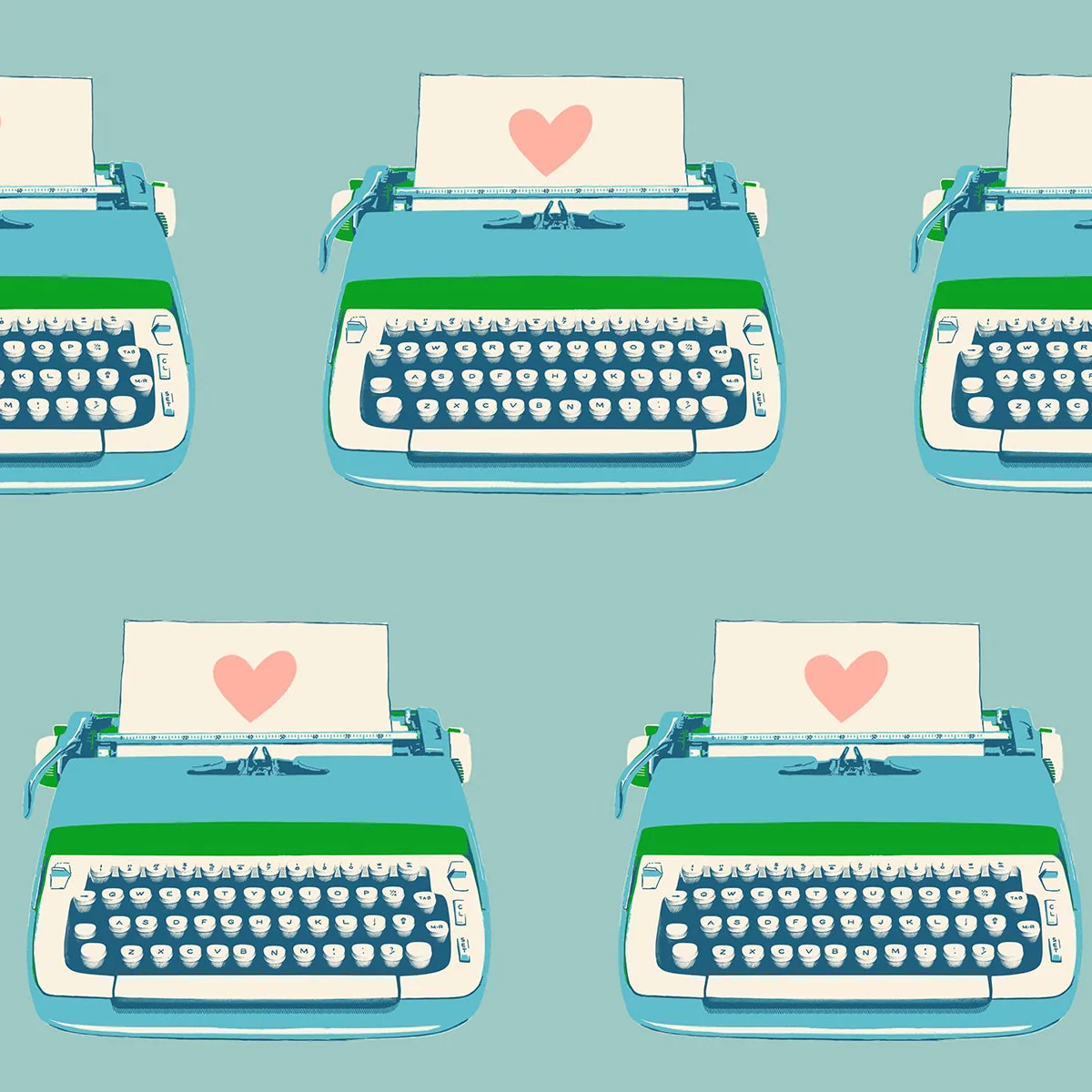 Typewriters Turquoise