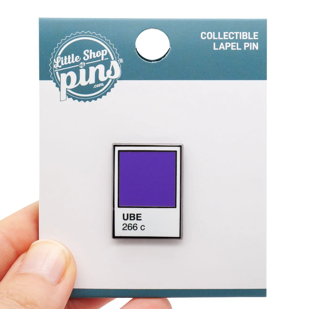 Ube Color Swatch Enamel Pin - Image 3