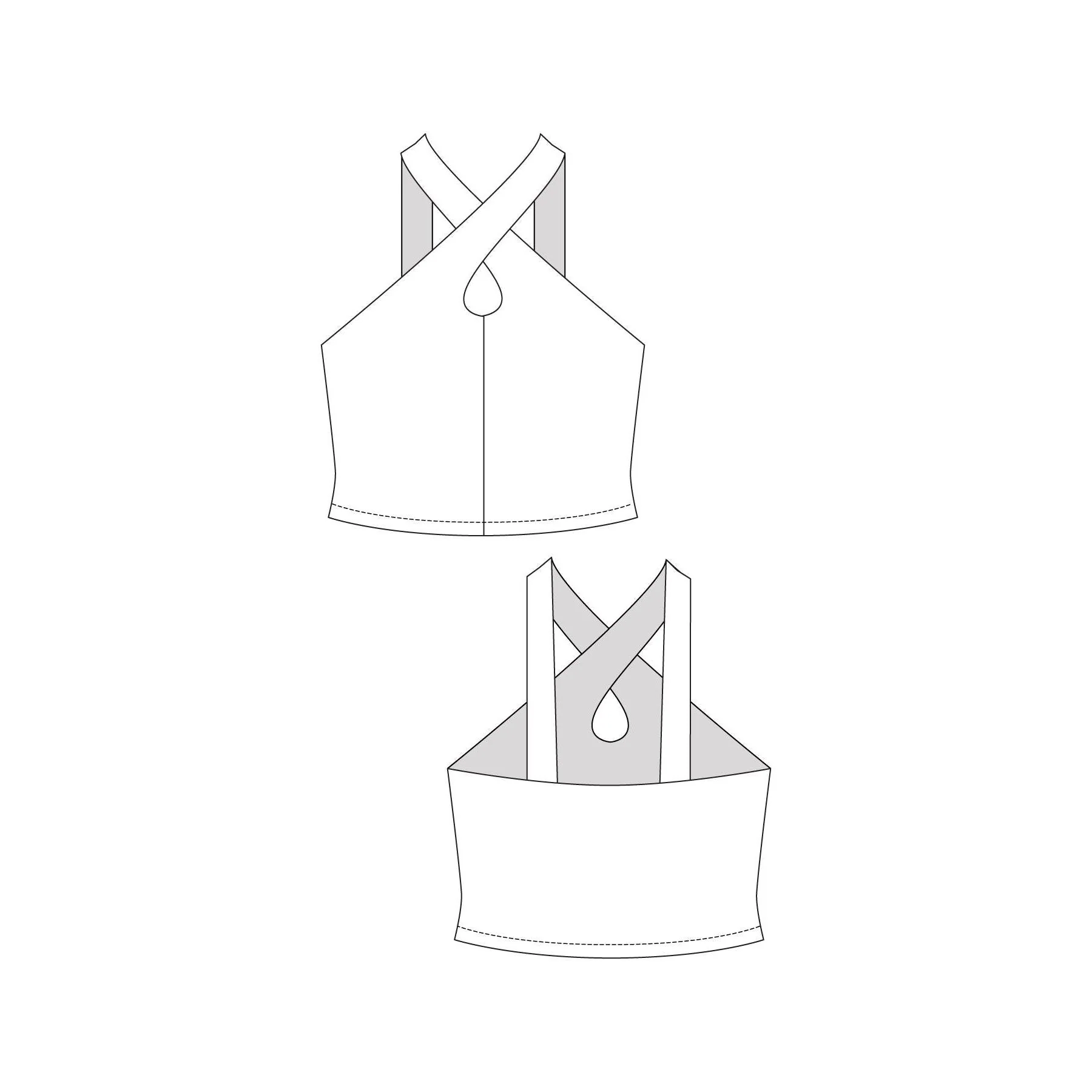 ULPU Cross Neck Tank Top Pattern - PDF DOWNLOAD - Image 5