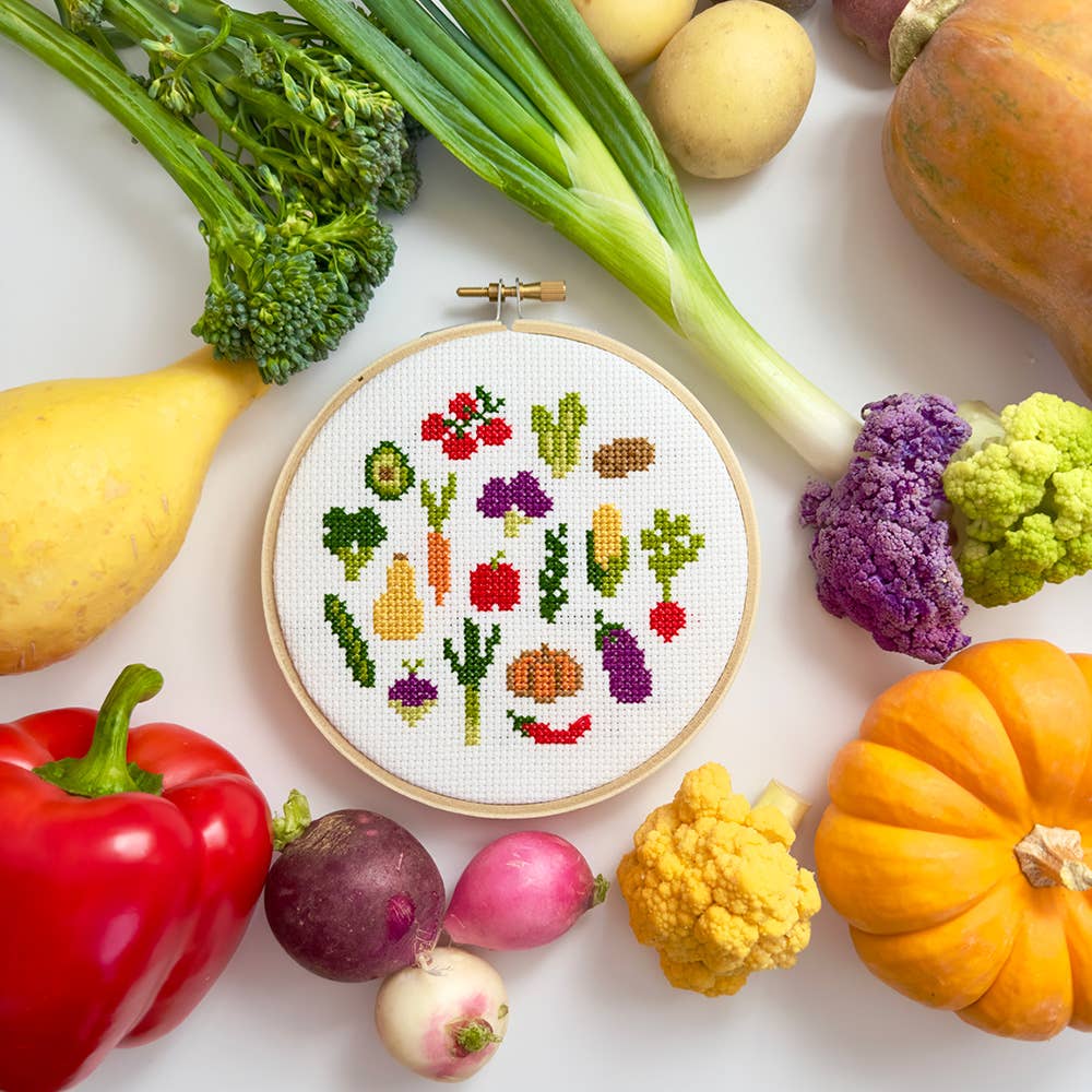 Veggies DIY Cross Stitch Kit - Image 3