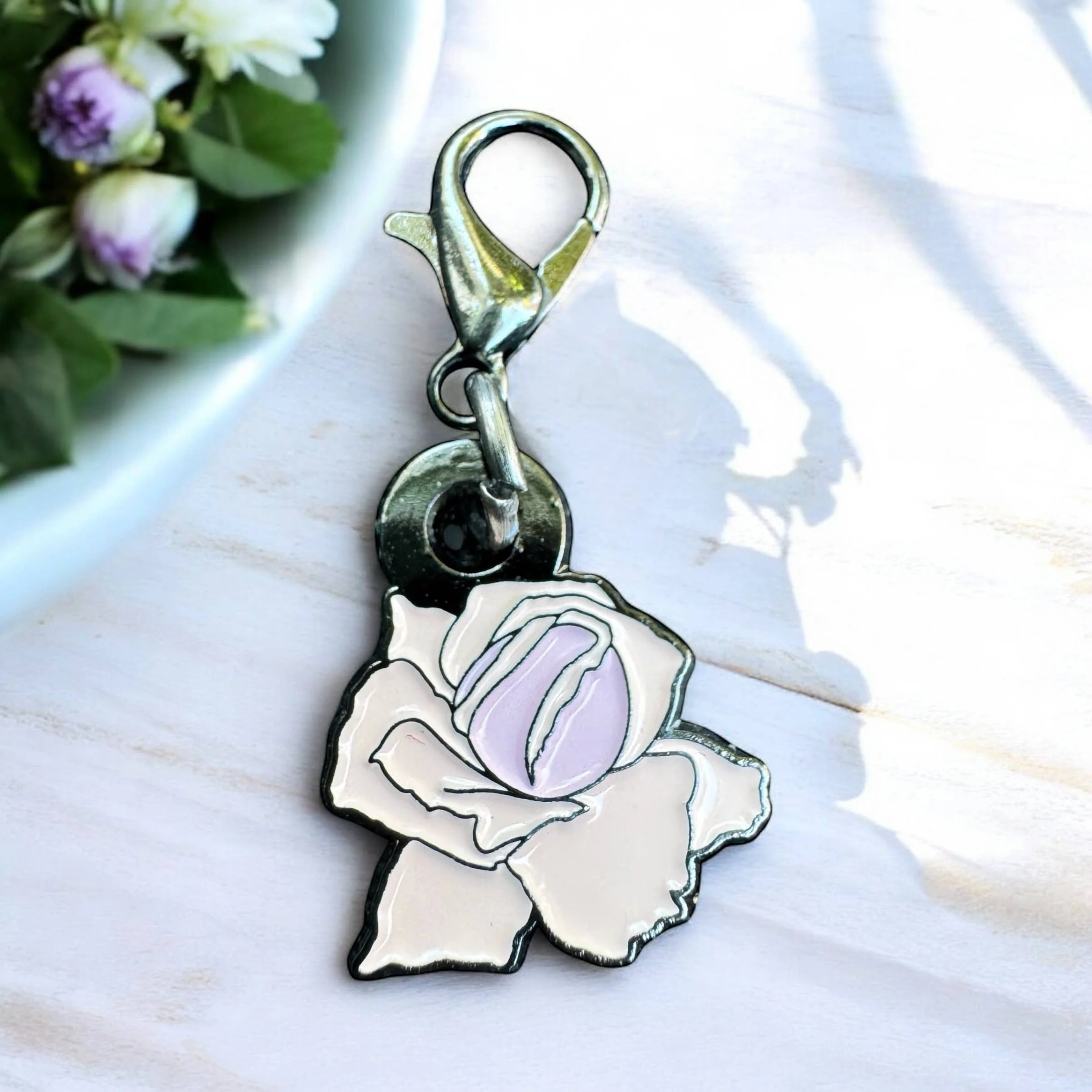 Vintage Rose Stitch Marker