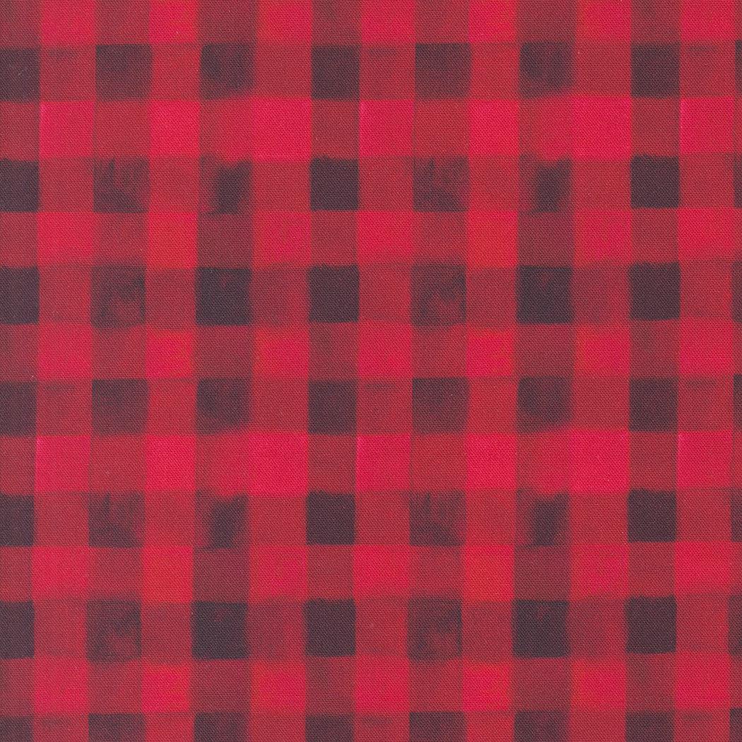 Watercolor Plaid Berry