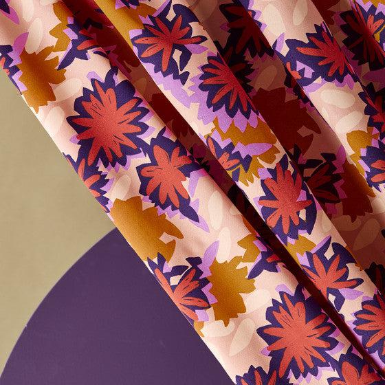 Waterlily Maple Viscose Crepe - Image 2