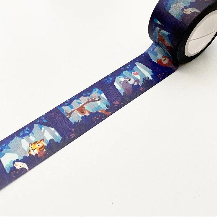Forest Animal Hide and Seek - 25mm Washi Tape