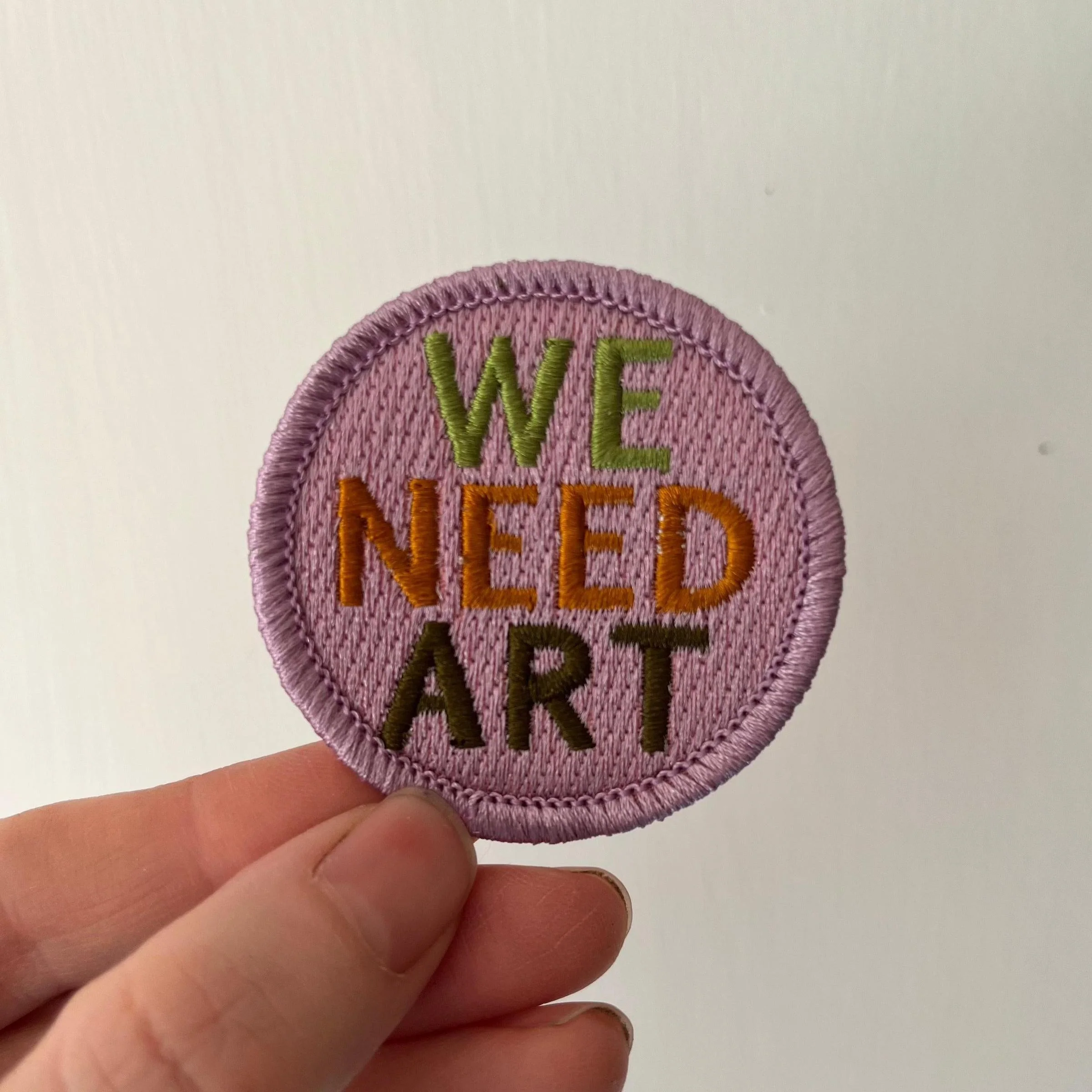 We Need Art Sew-On Patch - Lilac