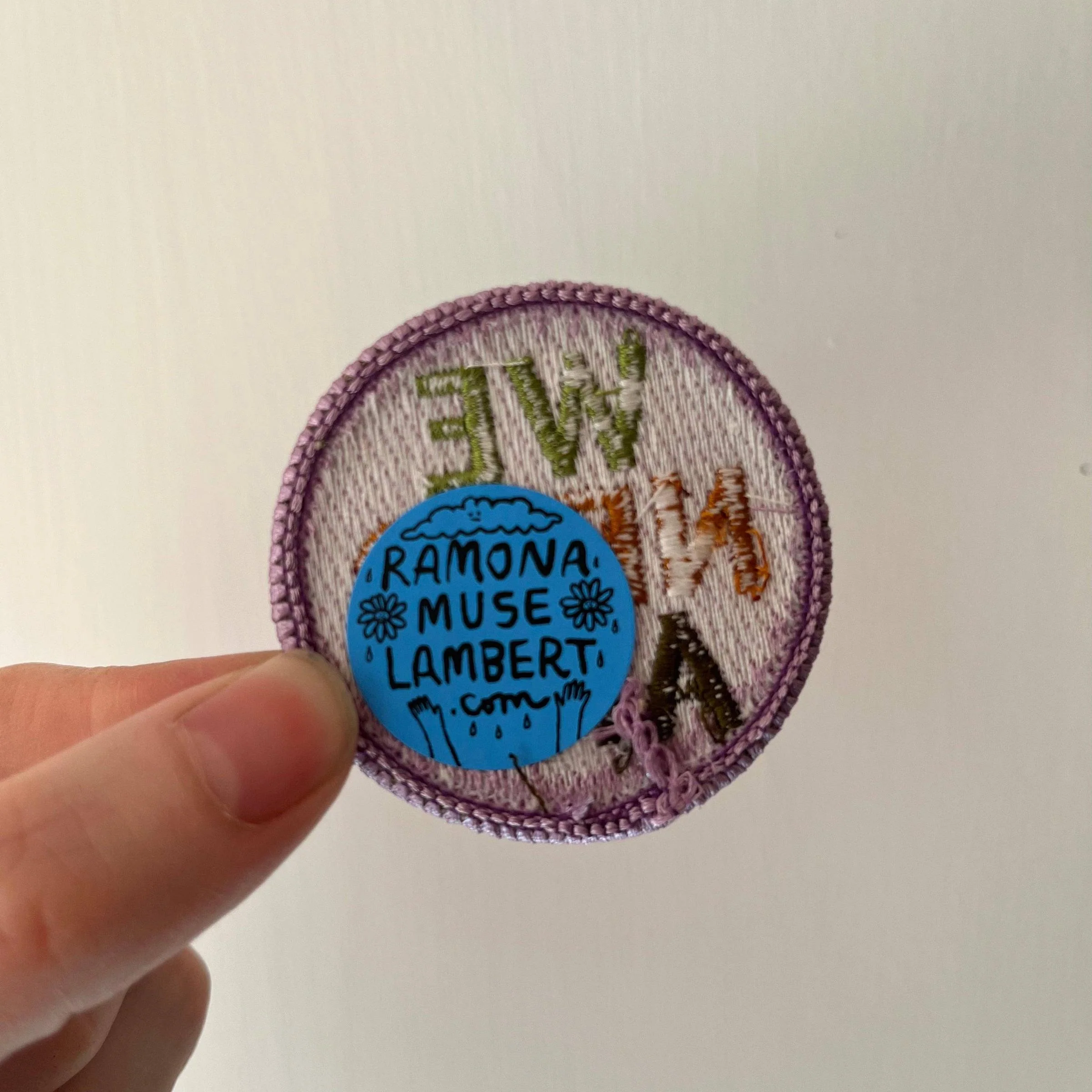 We Need Art Sew-On Patch - Lilac - Image 2