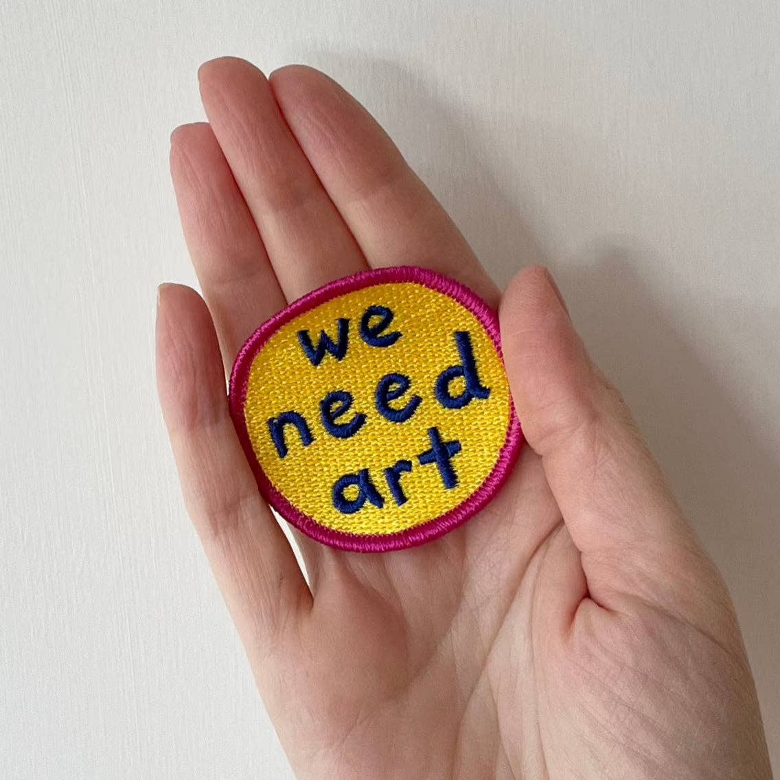 We Need Art Sew-On Patch - Yellow