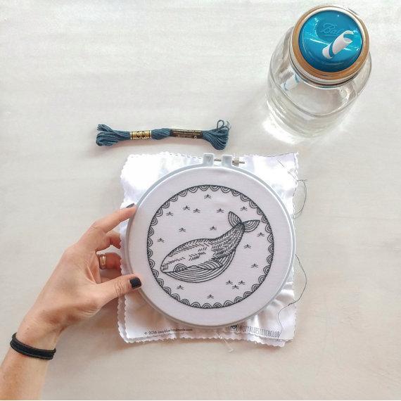 Whale of a Time embroidery kit - Image 3
