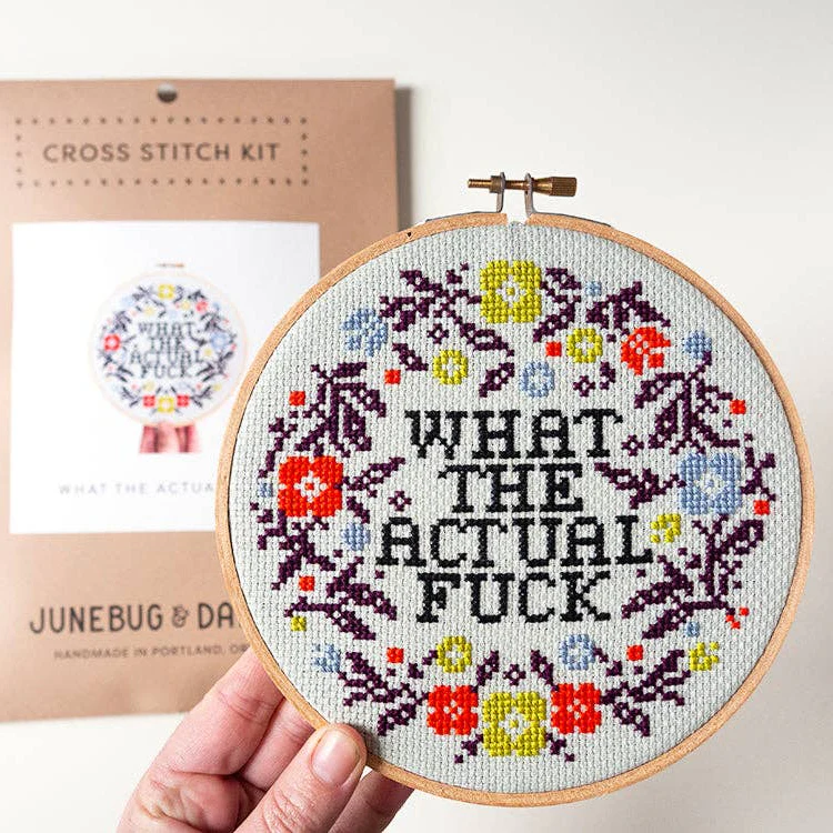 What the Actual Fuck, 6" Cross Stitch Kit - Image 2