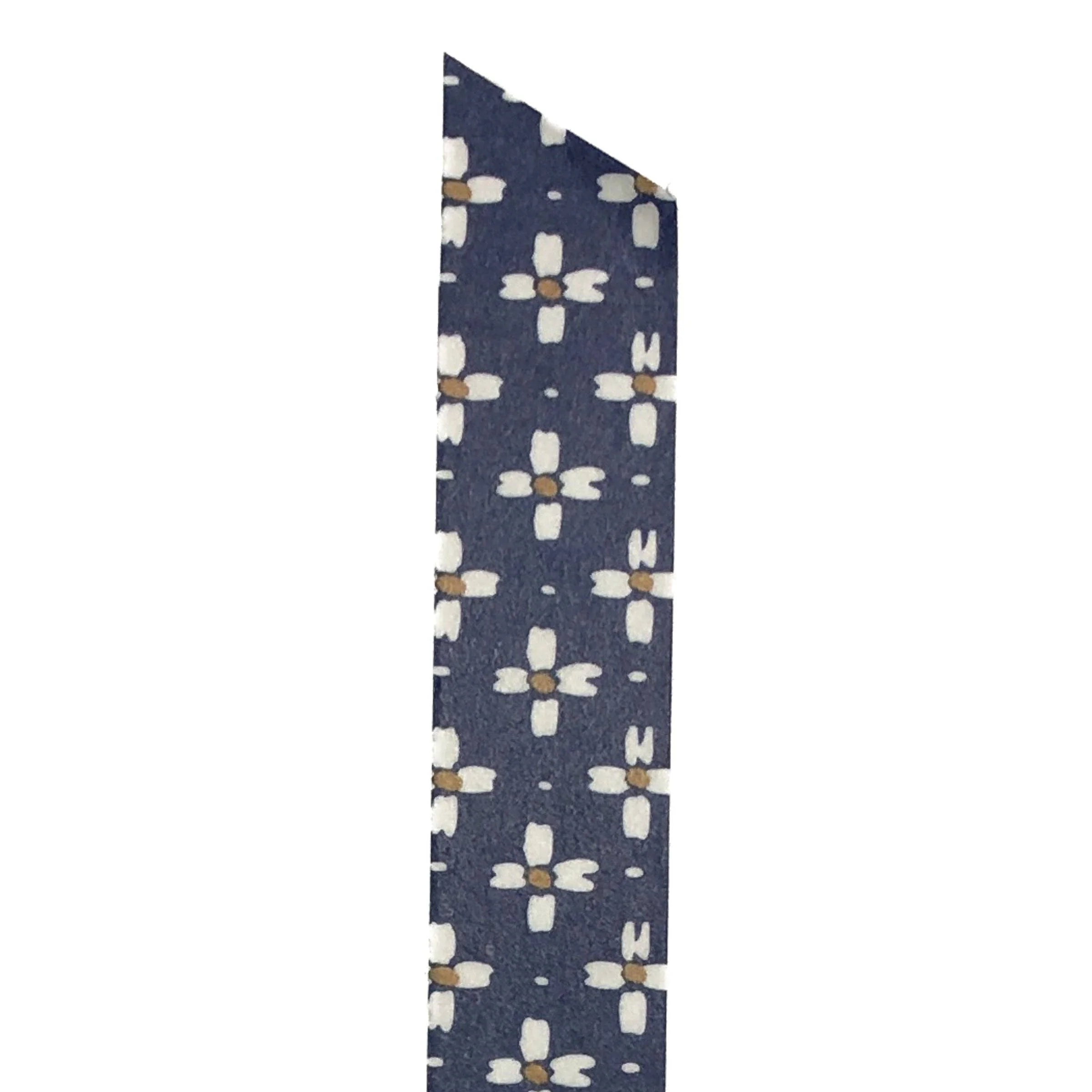 White Flowers on Blue Field Washi Tape