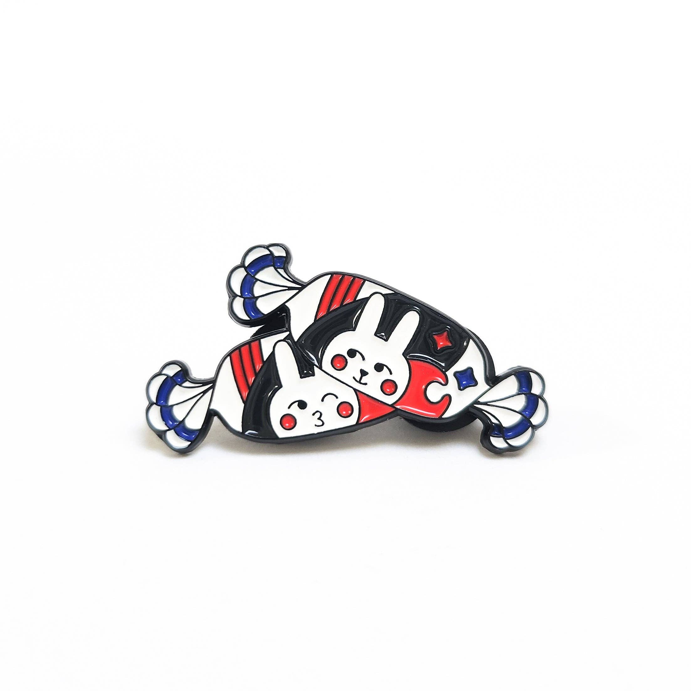 White Rabbit Enamel Pin - Image 3