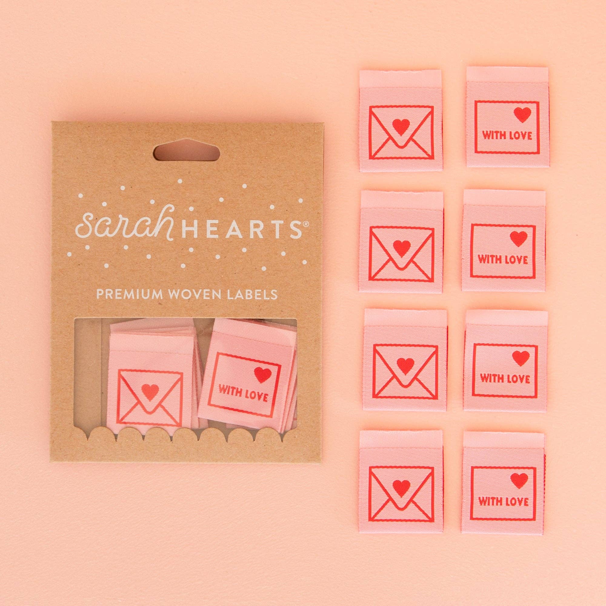 With Love Envelope Sew-in Labels - Image 2
