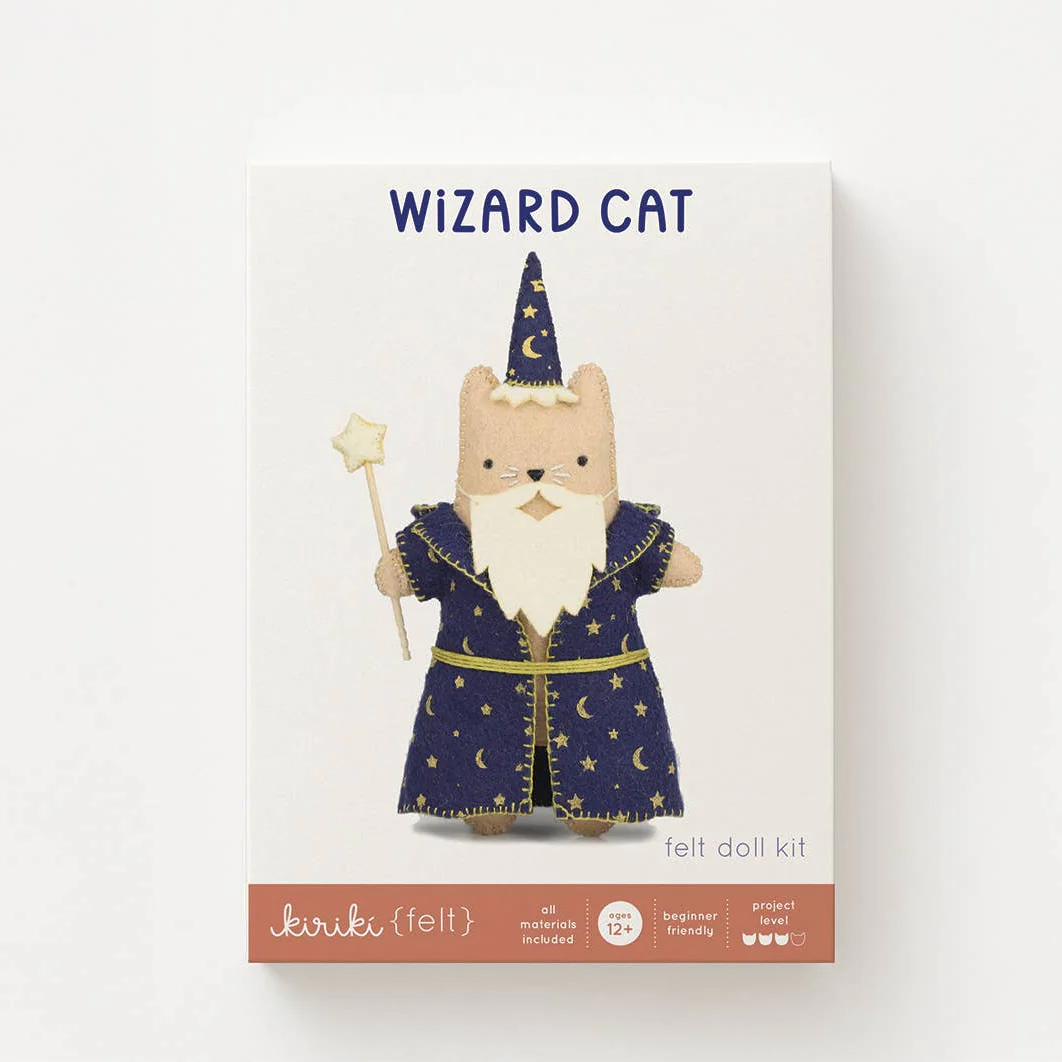 Wizard Cat Felt Doll Kit - Image 2