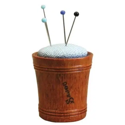 Wood & Linen Pincushion - Image 4