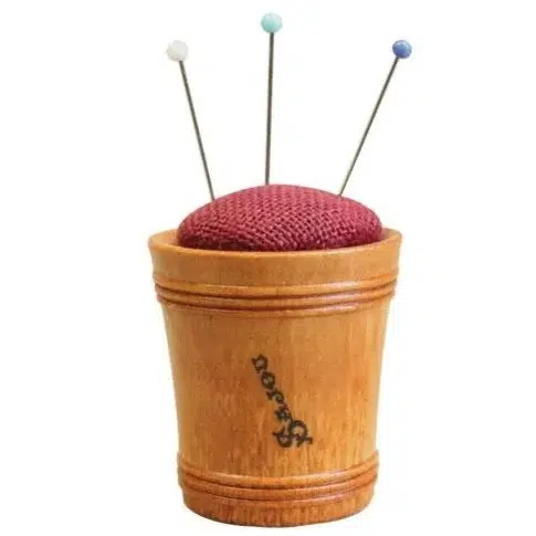 Wood & Linen Pincushion - Image 5