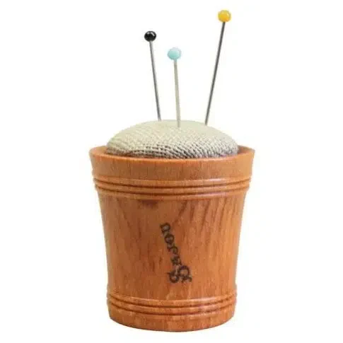 Wood & Linen Pincushion - Image 6