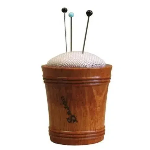 Wood & Linen Pincushion - Image 7