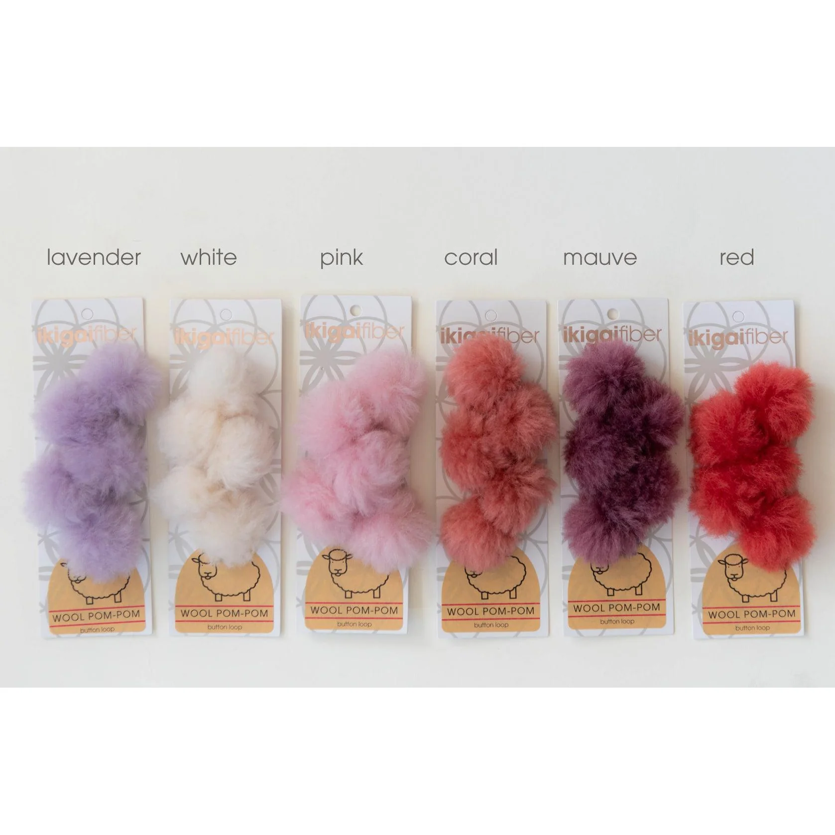 Wool Pom-Pom 5 Pack, 4cm - Image 2