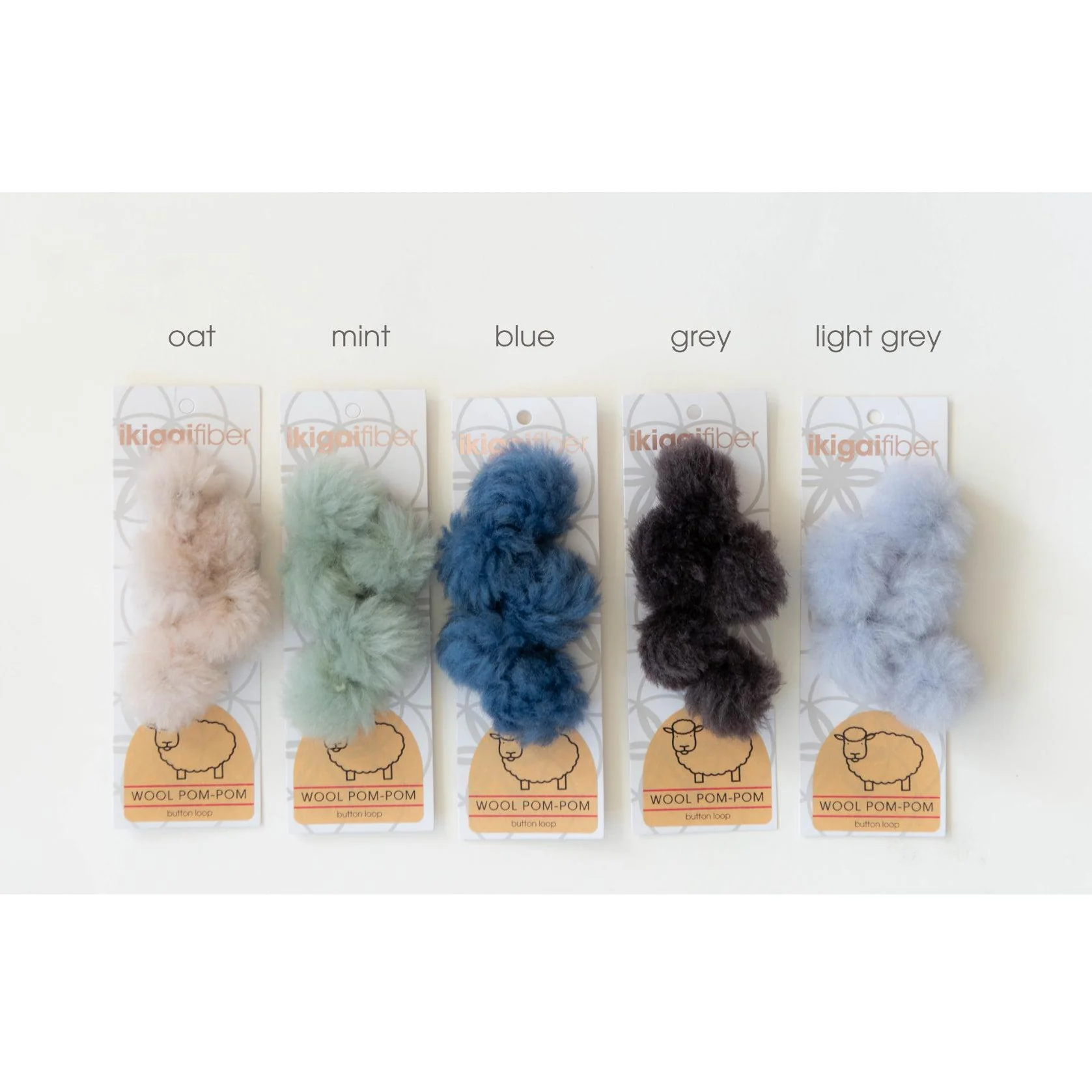 Wool Pom-Pom 5 Pack, 4cm - Image 3