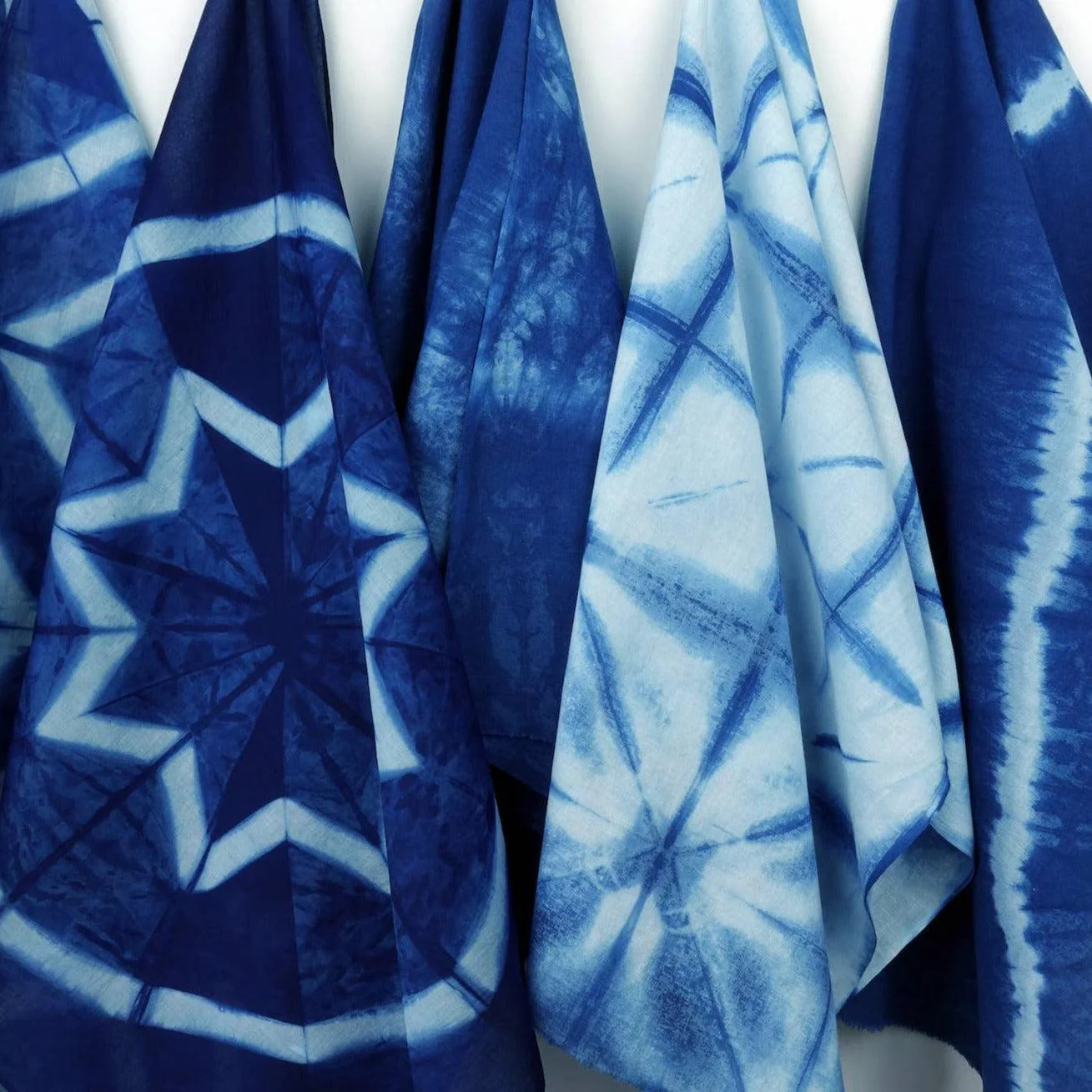 Yamato Indigo Shibori Kit (Bandana + Tenugui) - Image 3
