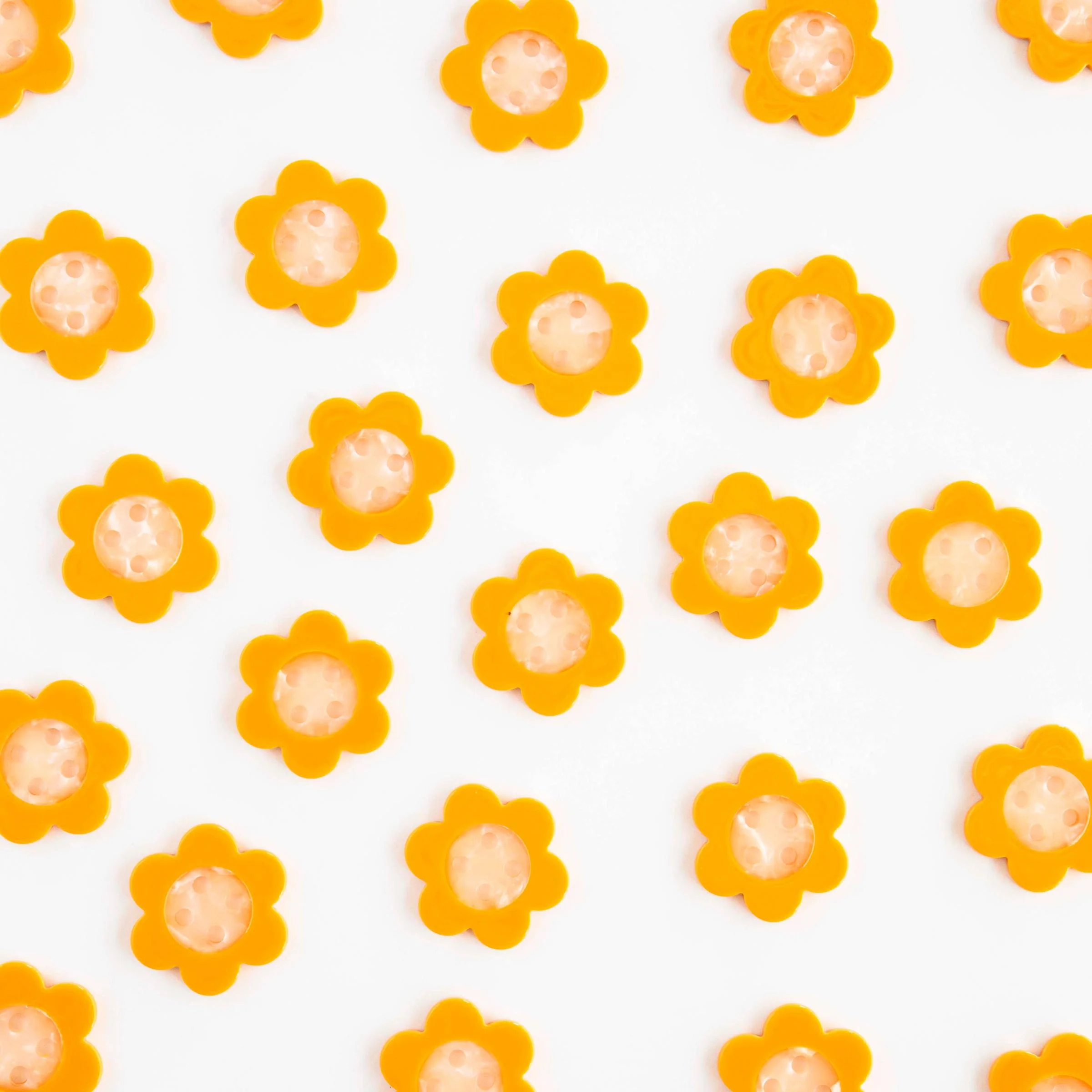 Yellow Daisy Large 1" Buttons - Image 2