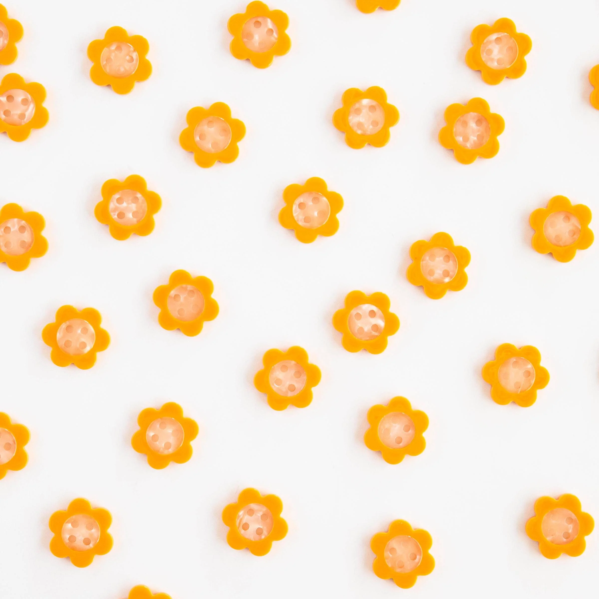 Yellow Daisy Small 5/8" Buttons - Image 2
