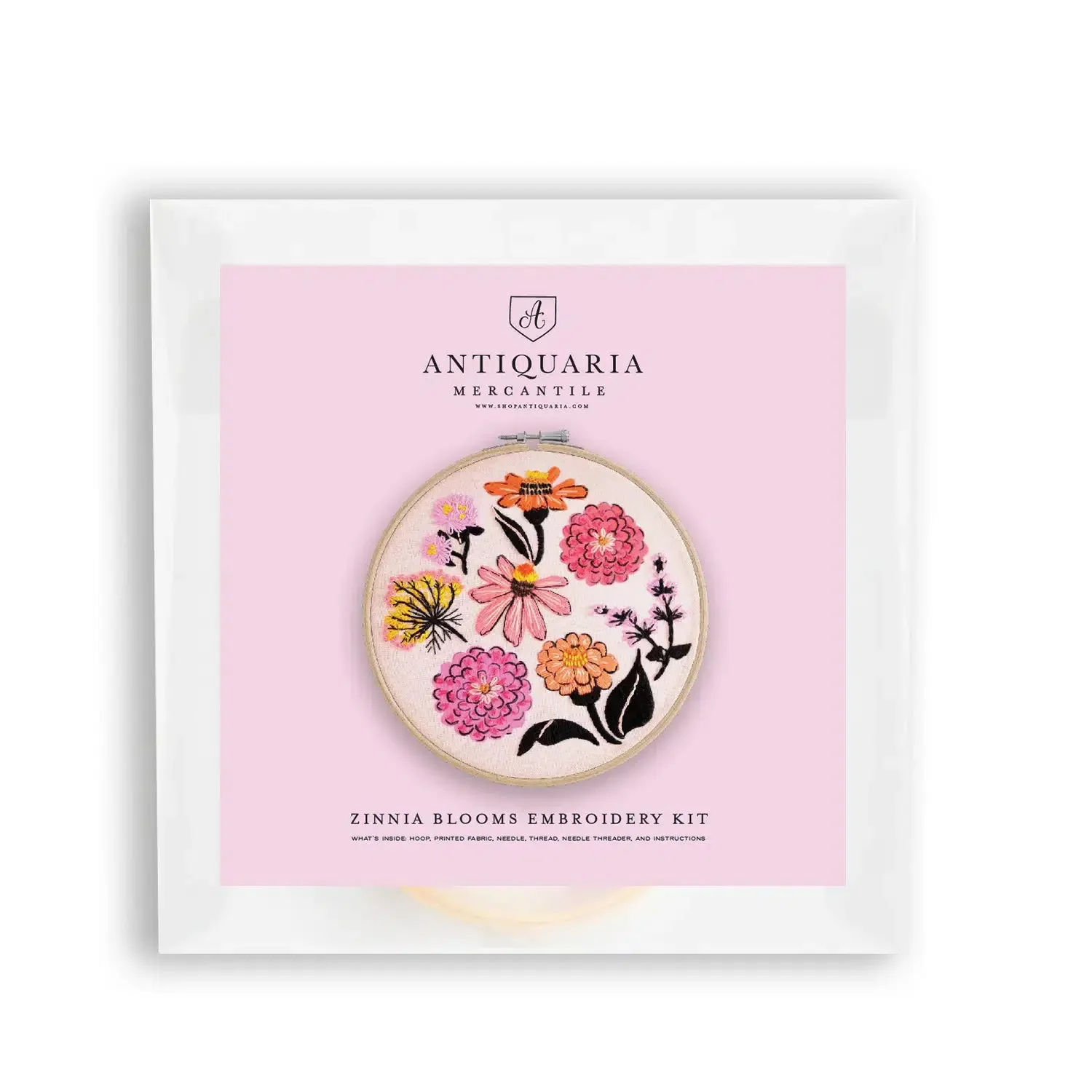 Zinnia Sampler 6" Embroidery Kit