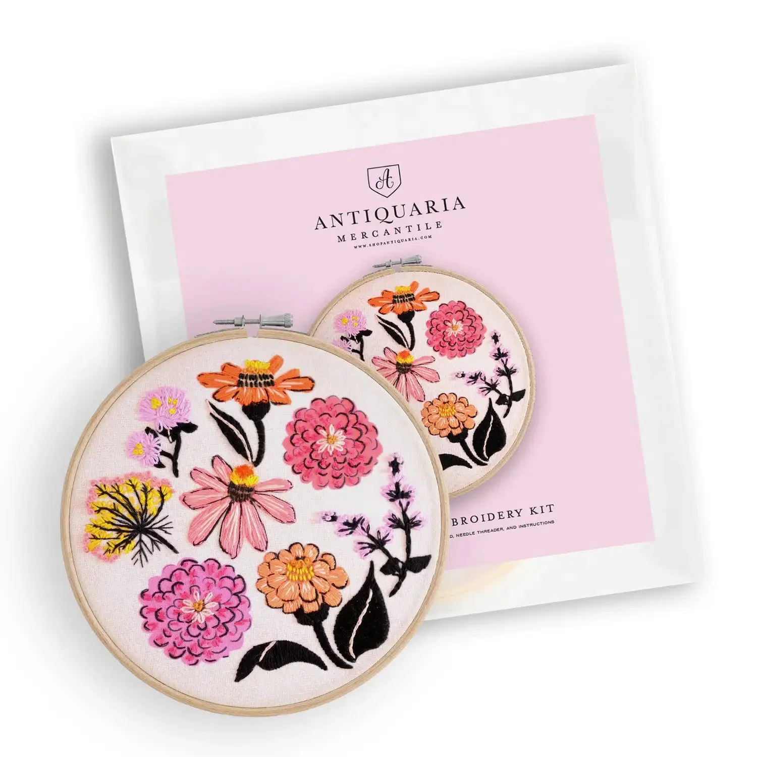 Zinnia Sampler 6" Embroidery Kit - Image 4